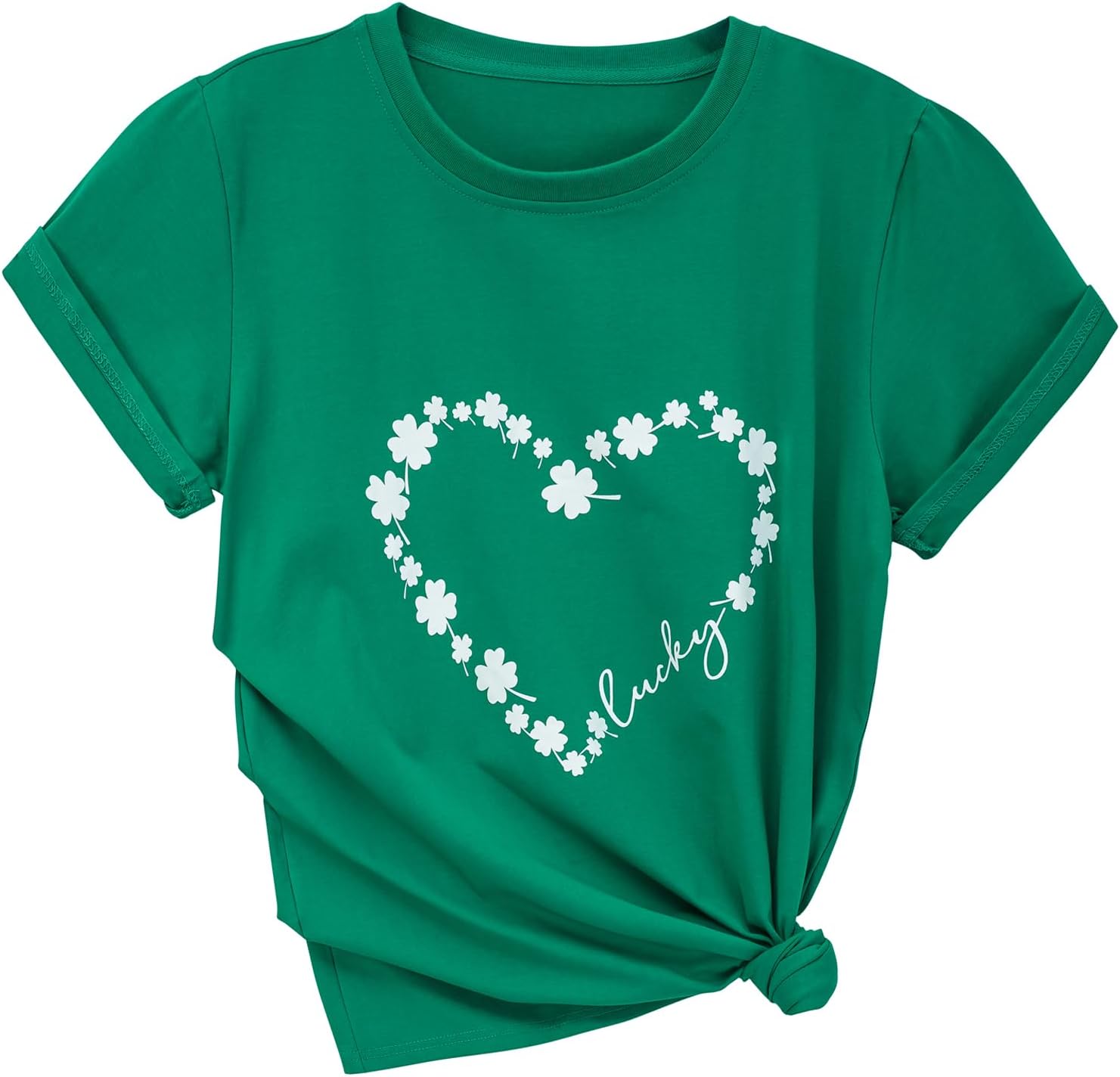 St Patricks Day Shirt Women Saint St. Patrick's Shamrock Irish Lucky Outfits Shirts - Image 3
