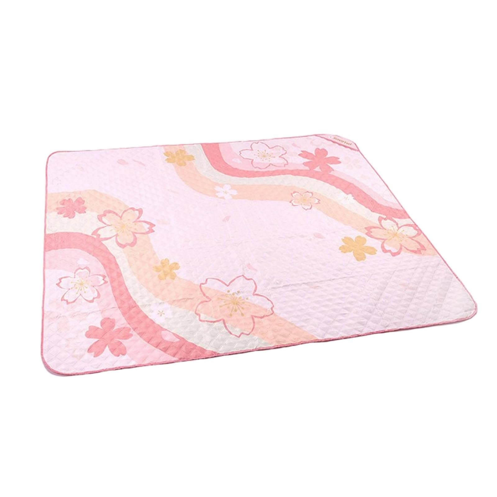 Tapis Pique-Nique avec Motif Floral Résistante à l’Eau Couverture Pique-Nique Matelassée Portable Nappe pour Familles, 195 180CM