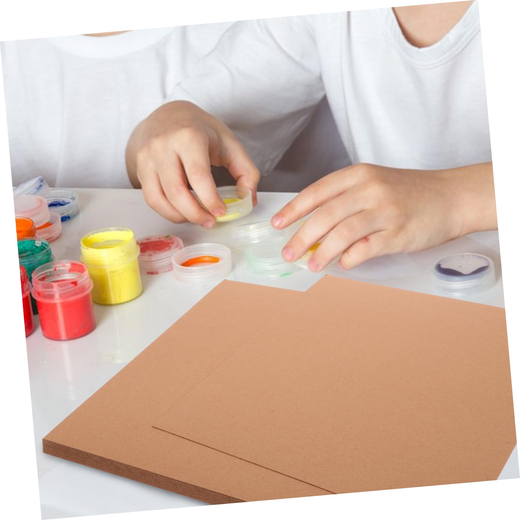 SHINEOFI 50piezas Papel Para Dibujar Papel Kraft Para Colorear y Material De Arte Para Aulas y Escuelas