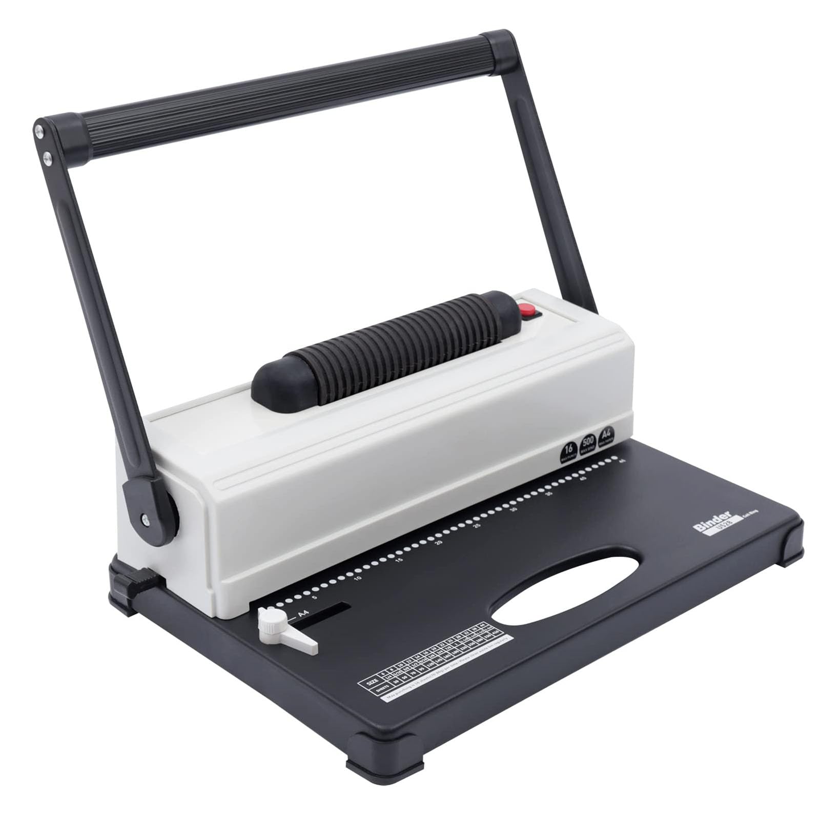 Hole Punch Binding Machine, Electric Binding Machine, Coil Binder Machine with Sturdy Metal Construction 250 Sheets Binding Capacity Comb Spiral Wire Binder Wire Binding Machine