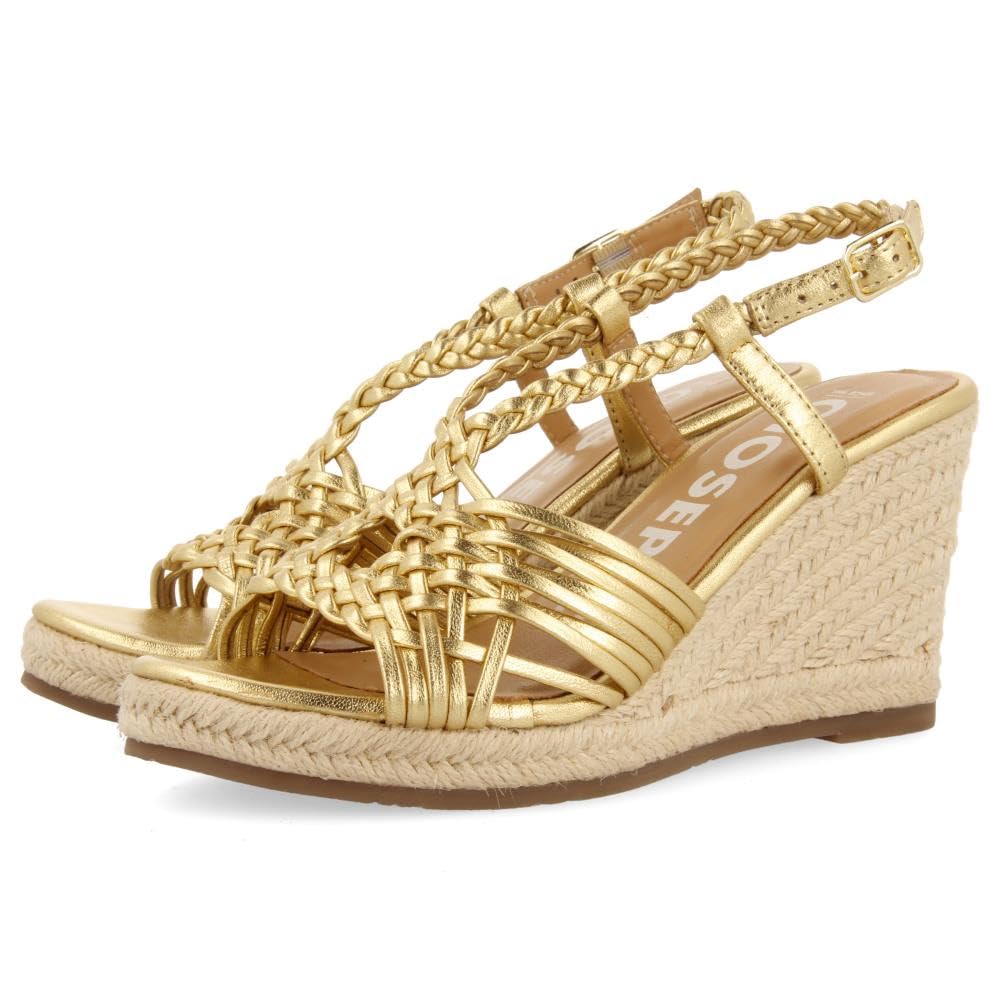 GIOSEPPO Women's Glide Espadrille Wedge Sandal, Dark Gold, 6 UK