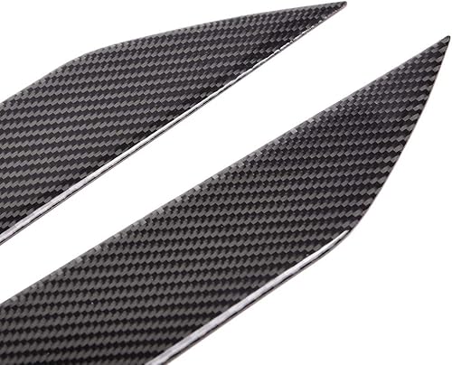 Miniatura 7 de Repuesto para Nissan 350Z Z33 Fairlady Z Coupe 2003-2009 Negro Fibra de Carbono Faro Párpados Cejas Cubiertas Izquierdo + Derecho (Paquete de 2)