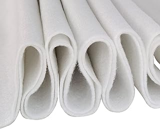 Craft Felt, 1 Square Yard Felt Fabric, 1.4mm Thickness Soft Felt, Felt by Yard for Art & Craft Project (White)