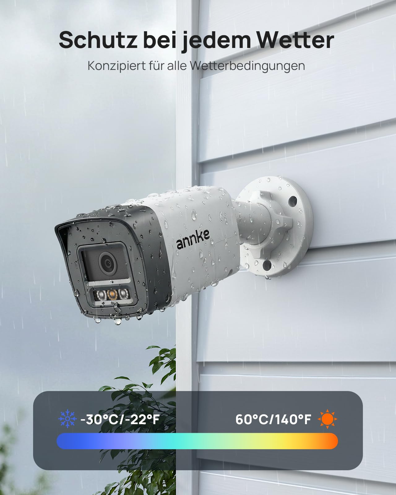 ANNKE PoE IP Kamera 3K HD Überwachungskamera Bullet, Zwei-Wege-Audio | AI Personen- und Fahrzeugerkennung, 30M Nachtsicht, IP67 Wasserdicht für Innen- und Außenbereich