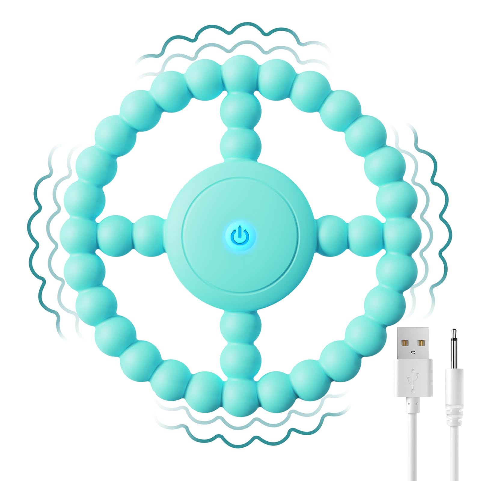 sensory vibrating chew toy Homedics 3D Shiatsu Body Massager with Heat | 3‑Mode Massage & Vibration |  Compact & Portable - N/A - Overstock main image 0