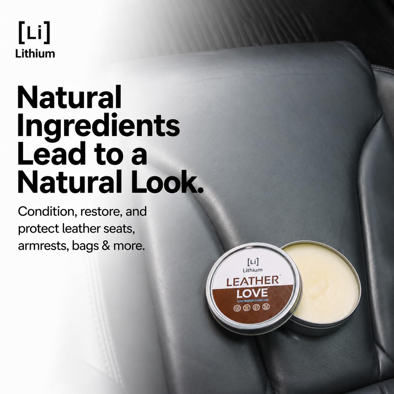 Leather Love – El mejor acondicionador de piel en el planeta, trae piel vieja de vuelta a la vida, todos los ingredientes naturales mezclados con ciencia seria, restaura, rehidrata, protege (8 oz)