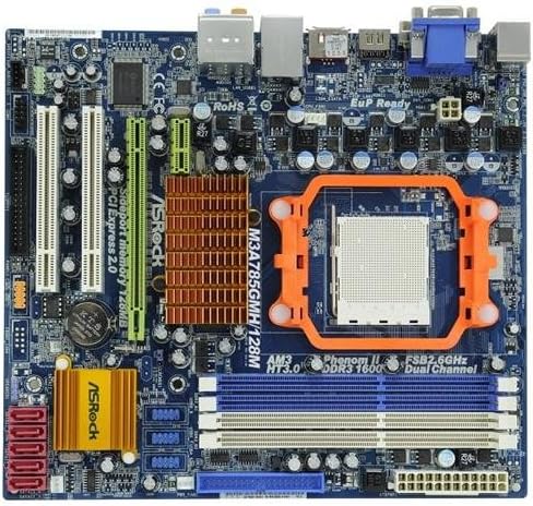 Asrock M3A785GMH/128M Micro ATX Motherboard