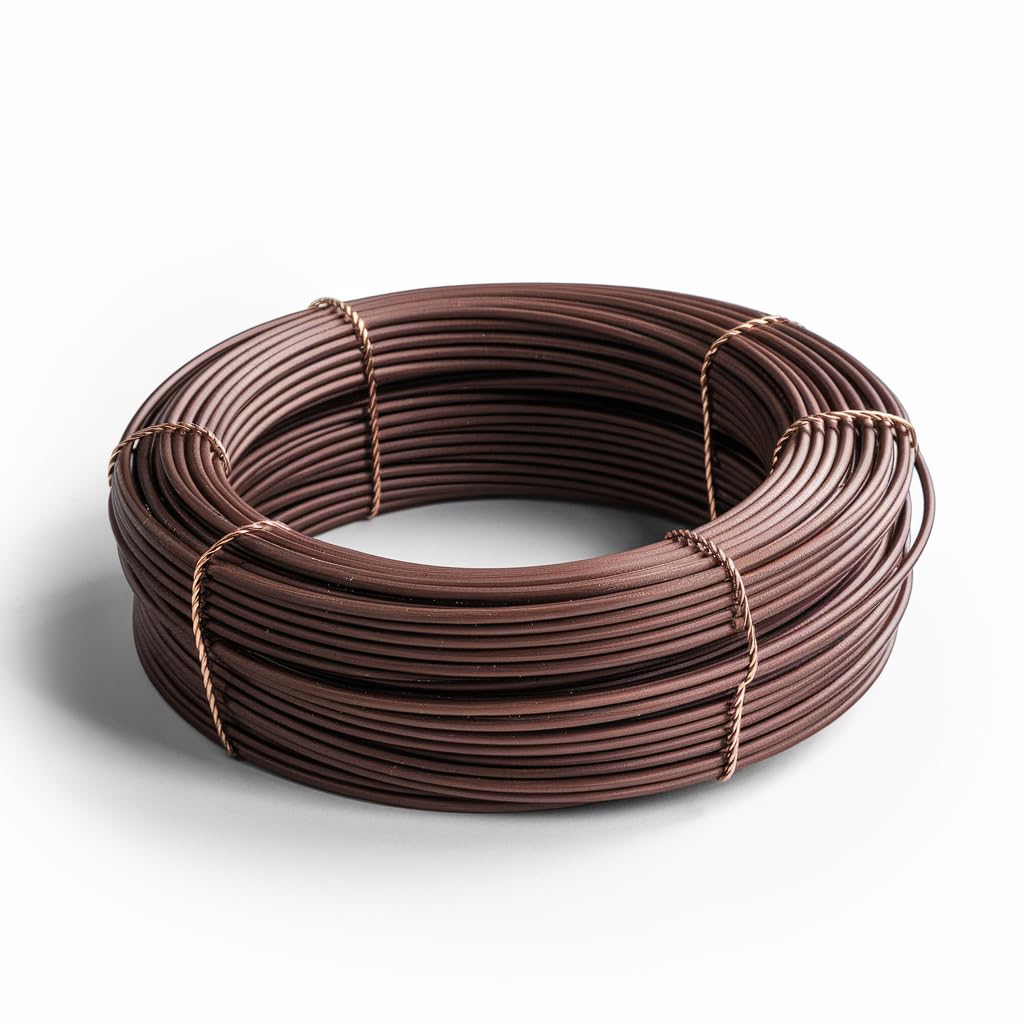 ULISSE® BonsaiPro Aluminium Optima - Filo per Bonsai Brunito - Modellabile e Resistente - Vari Diametri - 500g - per Modellare e Correggere la Forma dei Rami - Attrezzi Bonsai Professionali (5,5 mm)