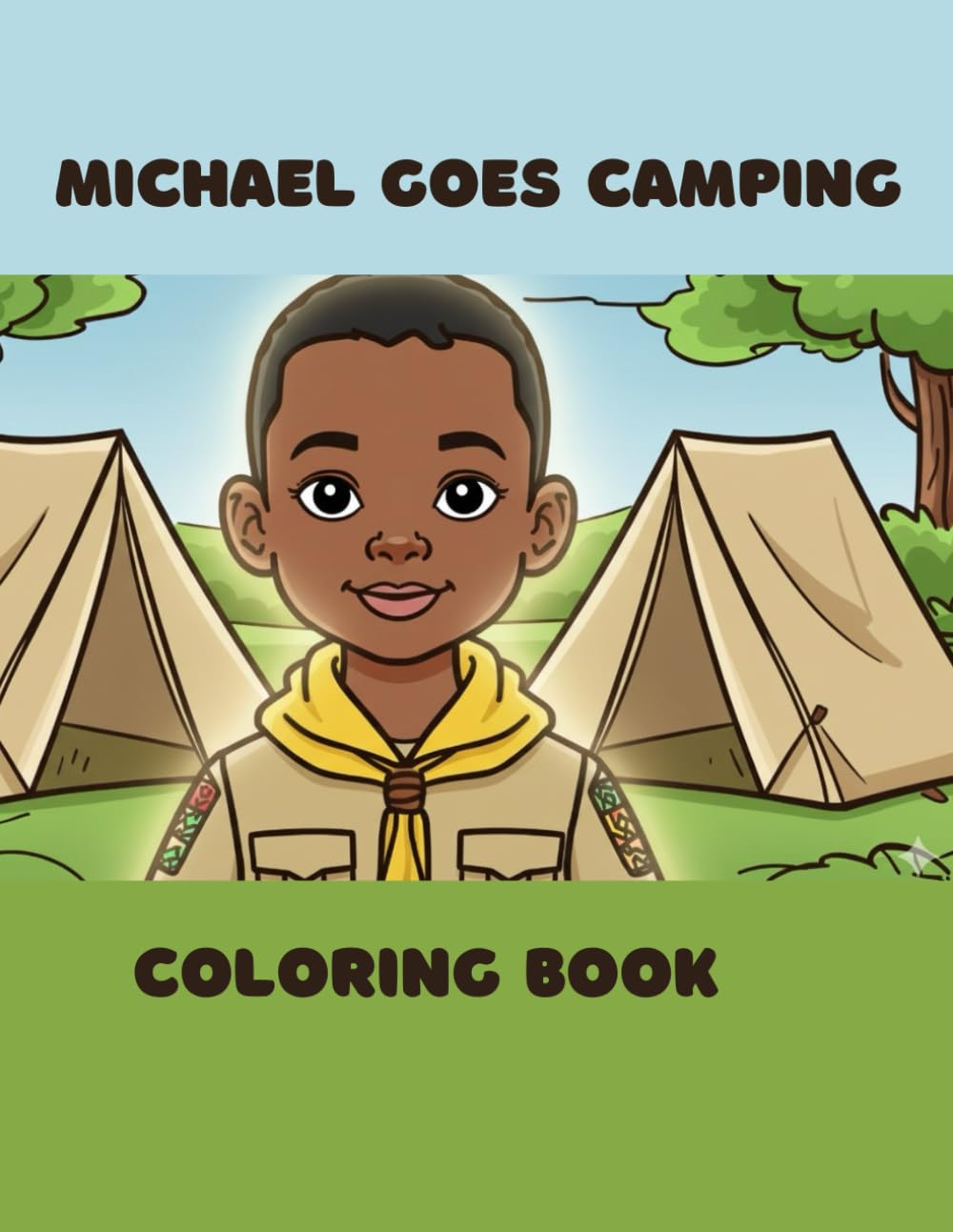 Michael Goes Camping: Coloring Book