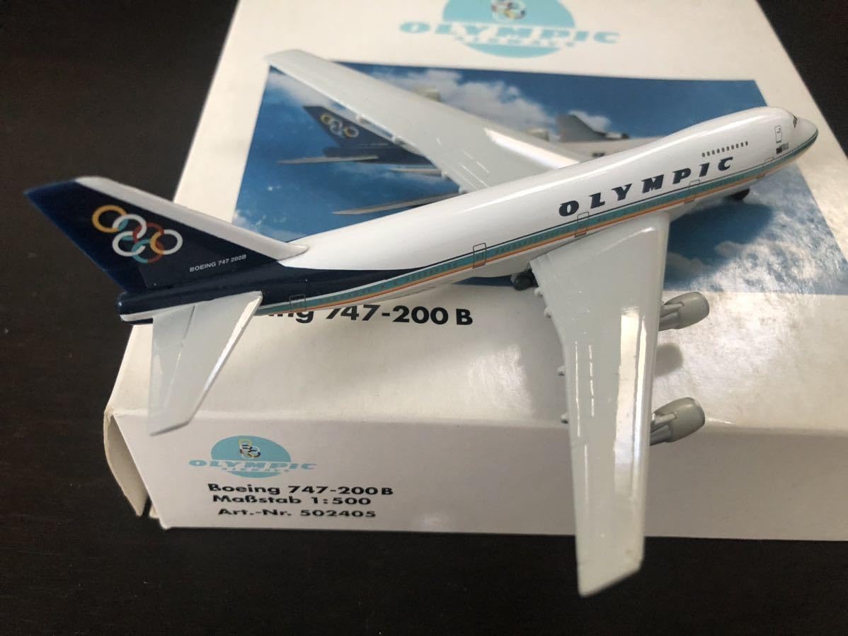 Amazon.co.jp: herpa Wings 1/500 B747-200B OLYMPIC AIRWAYS