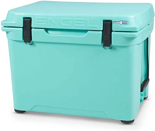 Miniatura 7 de Engel Coolers ENG50 - Enfriador de hielo de plástico moldeado giratorio de 60 latas de alto rendimiento duradero sin costuras para campamento, caza