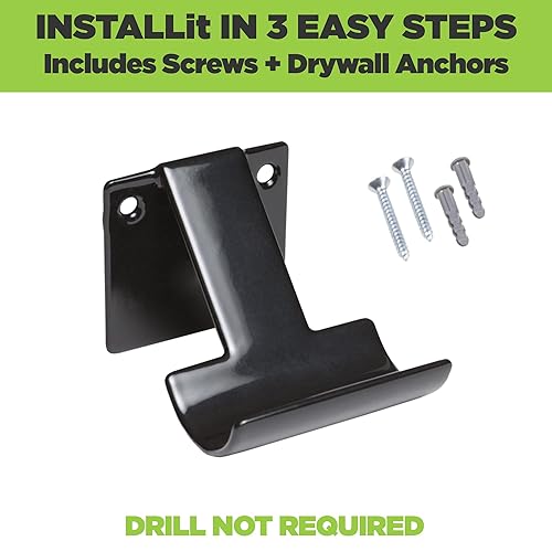 Vista 6 de HIDEit Uni-C Pro Controller Wall Mount - Rubber Dipped Steel Mount for PS5 Pro Xbox PlayStation Nintendo and More - Universal Fit for Most Game