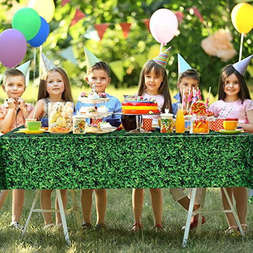 Tatuo 6 piezas 9 x 4.5 FT Fondo de hojas verdes para fotografía miniatura 7
