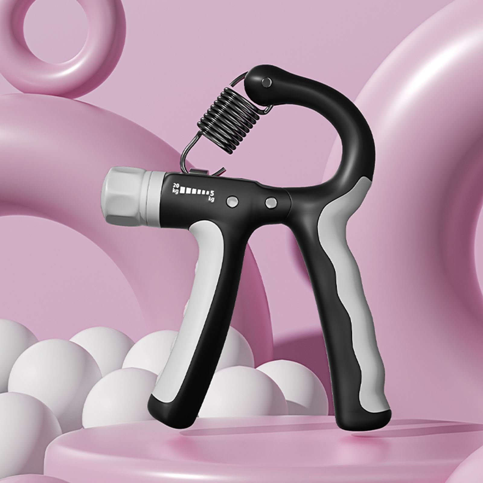 Fortalecedor de Mano Entrenador Ajustable para Dedos y Antebrazo con Material PP Metálico y Agarre Ergonómico Adecuado para Ejercicio Infantil