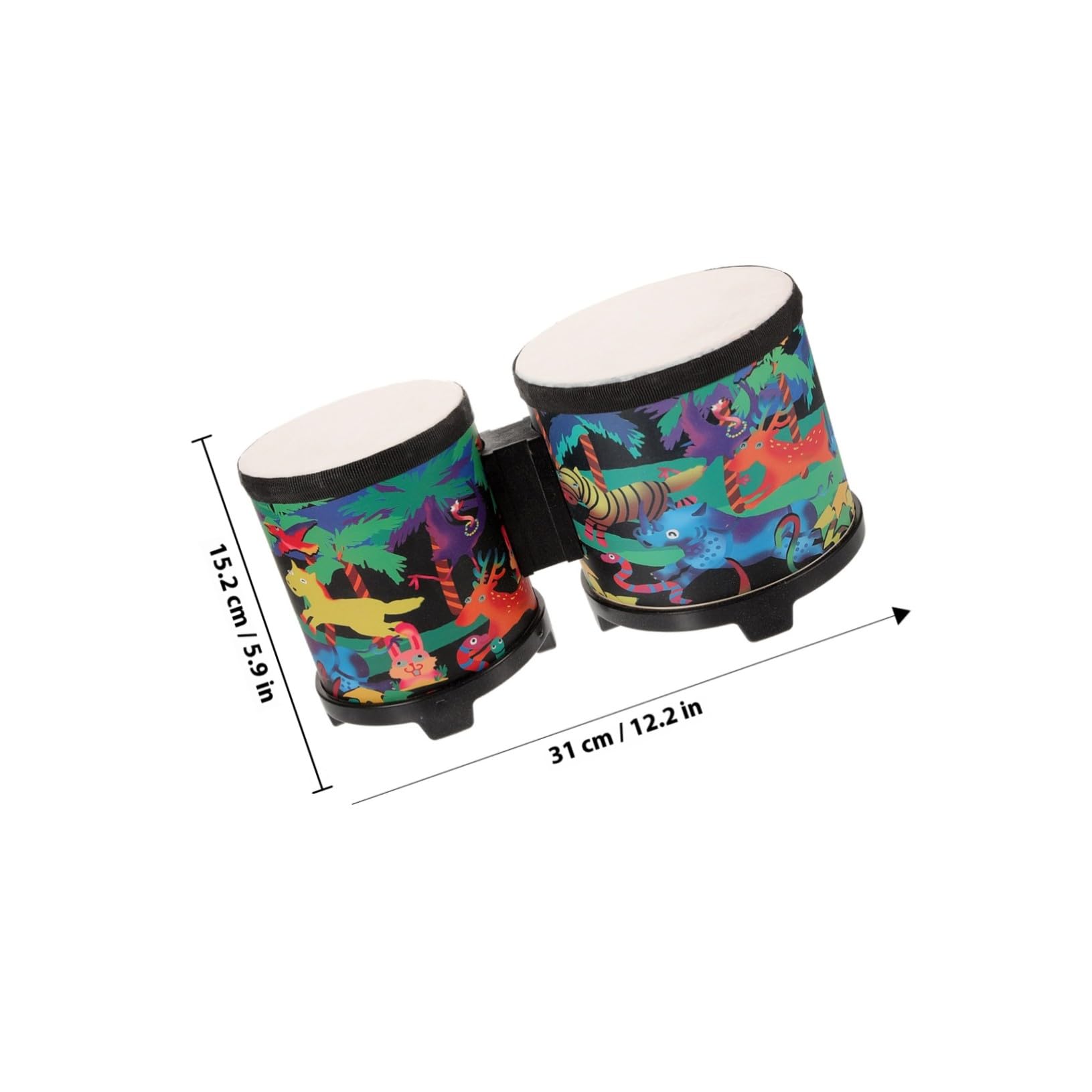 Bongós para Niños, Juego de 1 Set de 5 y 6 Pulgadas