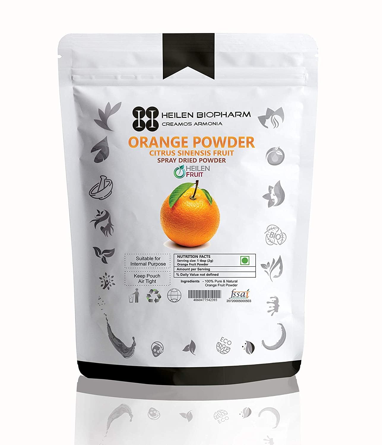 Heilen Biopharm Orange (Citrus sinensis) Spray Dried Fruit Powder - 200 grams Pack of 1 (B0CD78DHBC) Amazon Price History, Amazon Price Tracker