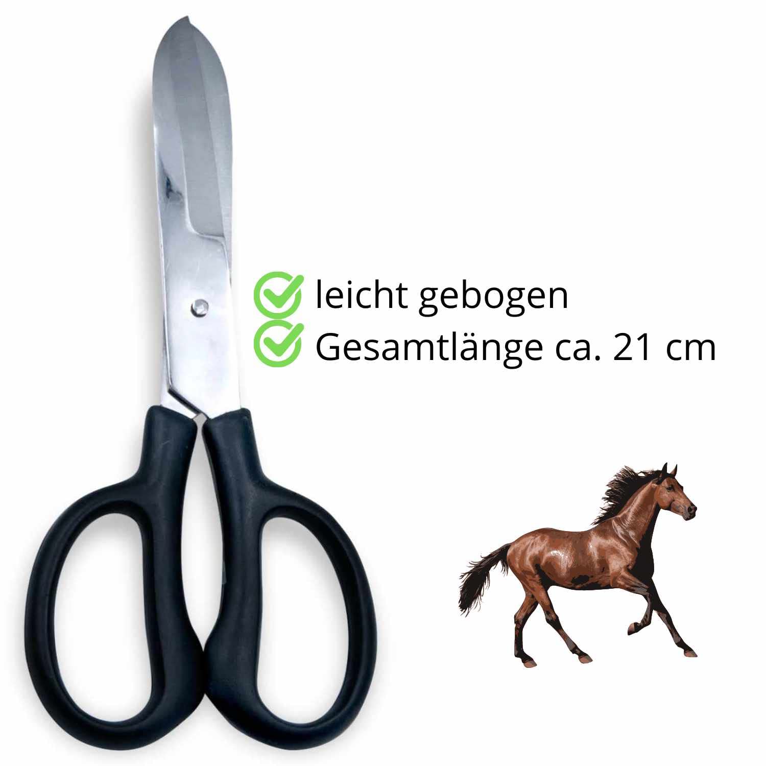 AMKA Fesselschere 21 cm Edelstahl gebogen, großer Kunststoff Griff
