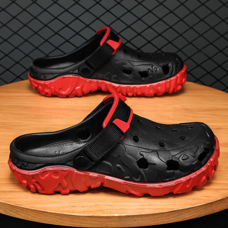 Image of Men's Clogs Garden Shoes Adult Mules Outdoor Sports Sandals Summer Water Beach Shoes Casual Slippers Lightweight Breathable Non-Slip