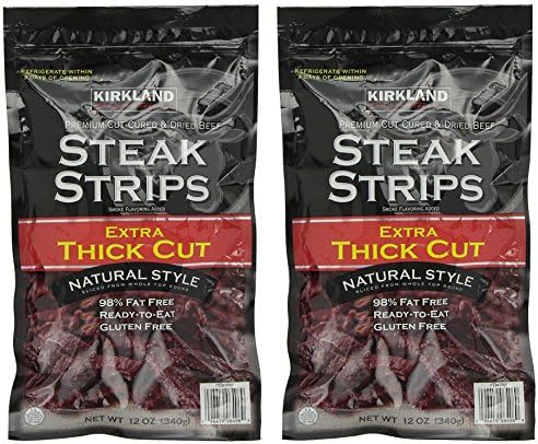 Kirkland Signature Steak Strips Extra Thick Cut, 2 Pack