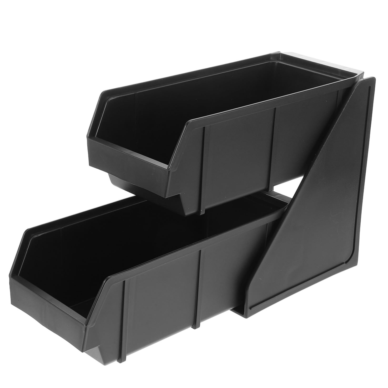 MUCKLILY Plastic Coffee Station Organizer Multifunctional Desktop Condiment Holder for Straw Sugar and Coffee Bar Storage for Home Cafe and Restaurant Use Easy to Clean and Convenient