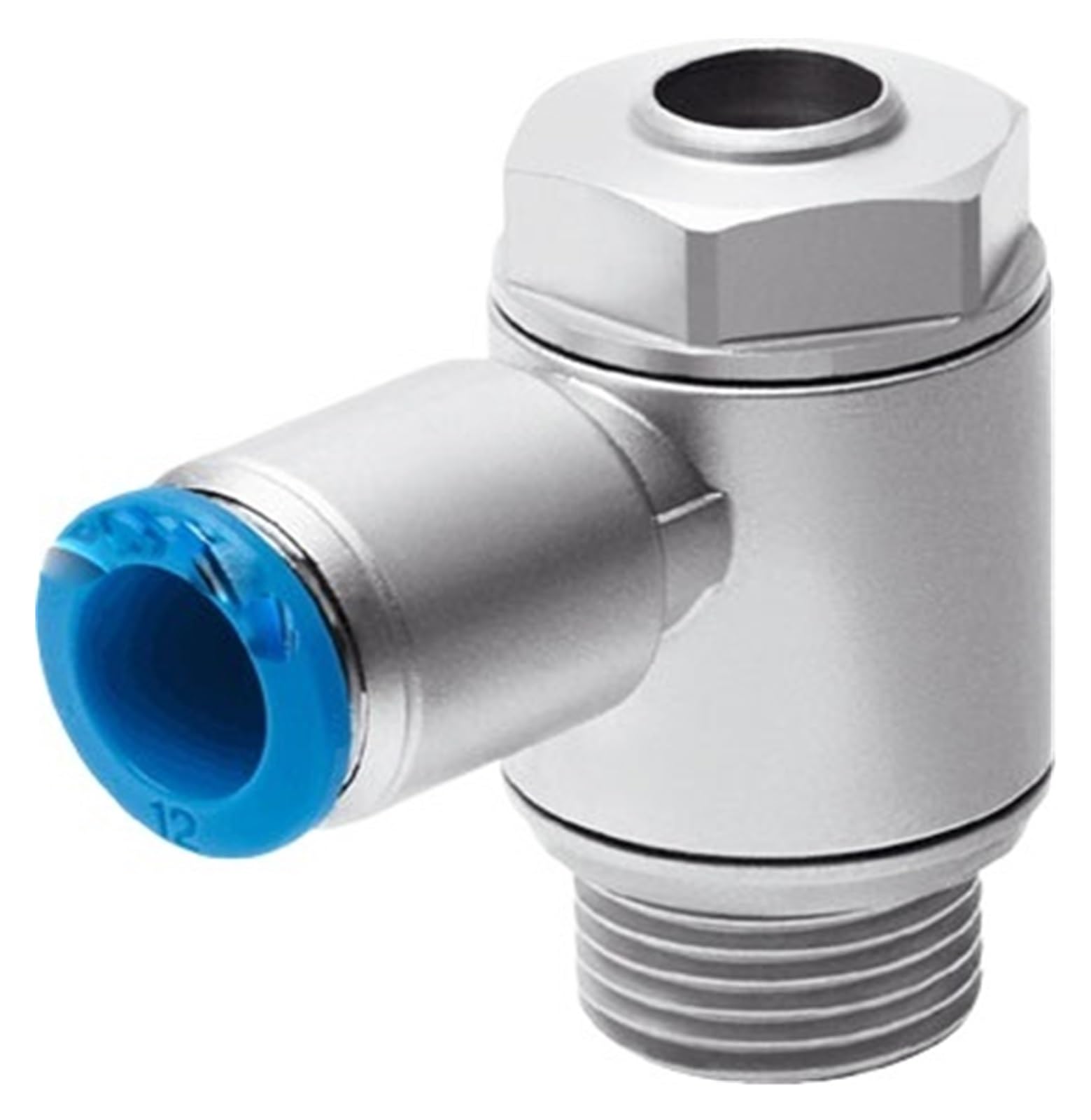 Régulateur de débit GRLA-3/8-QS-8 pour vérin pneumatique industriel, lot de 10 - 193150