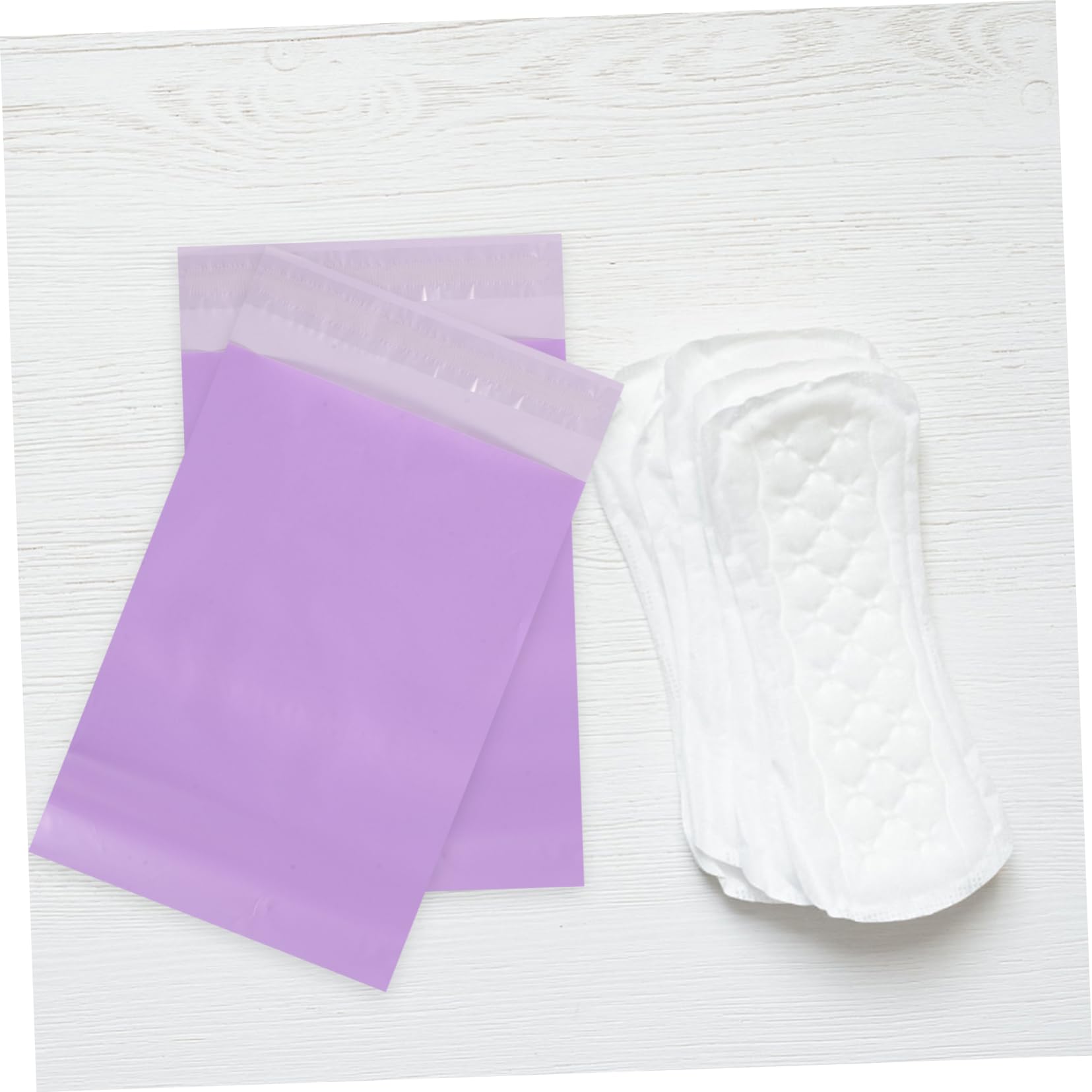 SHERCHPRY 2sets 100pcs Self Sealing Menstrual Disposal Bags Leak Sanitary Pouches for Feminine Products Packaging for Privacy Protection for Women 100pcs*2