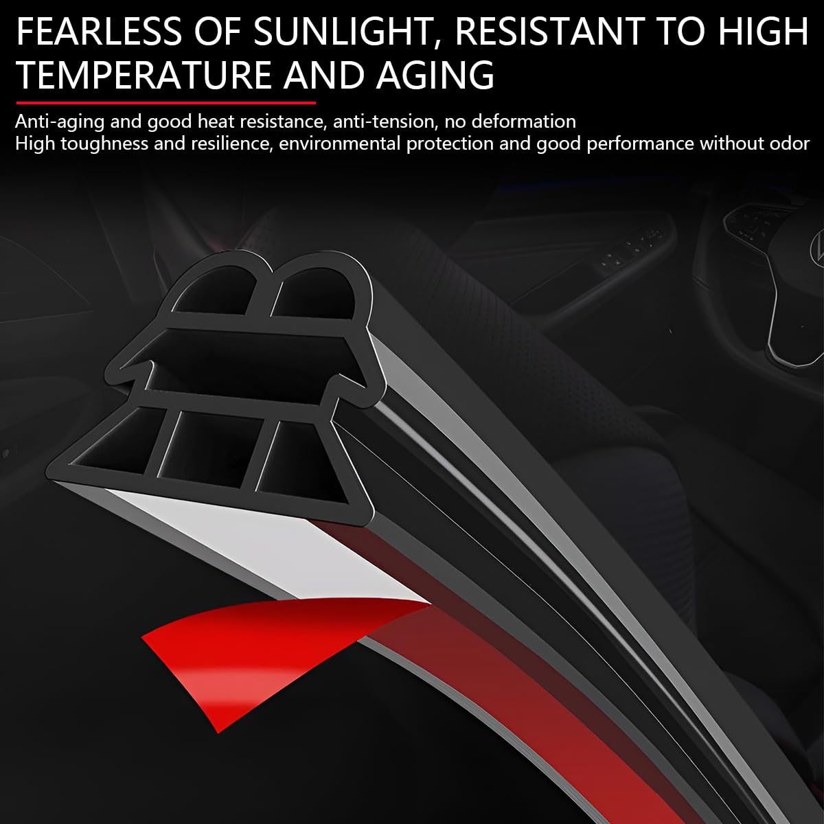 Guarnizione Per Portiera Auto In Gomma - Impermeabile E Antirumore, 15x14 Mm, 16 M, Per Isolamento Acustico - Foto 7