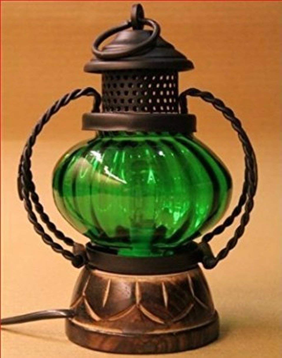 A S Handicrafts Wooden Electric Lamp Hand Made Carved Hanging Lalten
