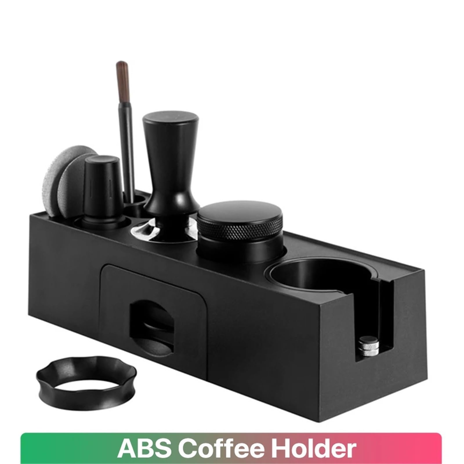 EstacióN De Apisonamiento De Espresso Y Caja De Go Soporte For Filtro De Café ABS 51-58mm, Caja For Golpear, For Tapete Expreso, Herramientas For
