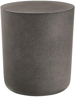 Modway Brion Concrete Stool in Gray - 16 Inch Cement Patio Sitting Stool...