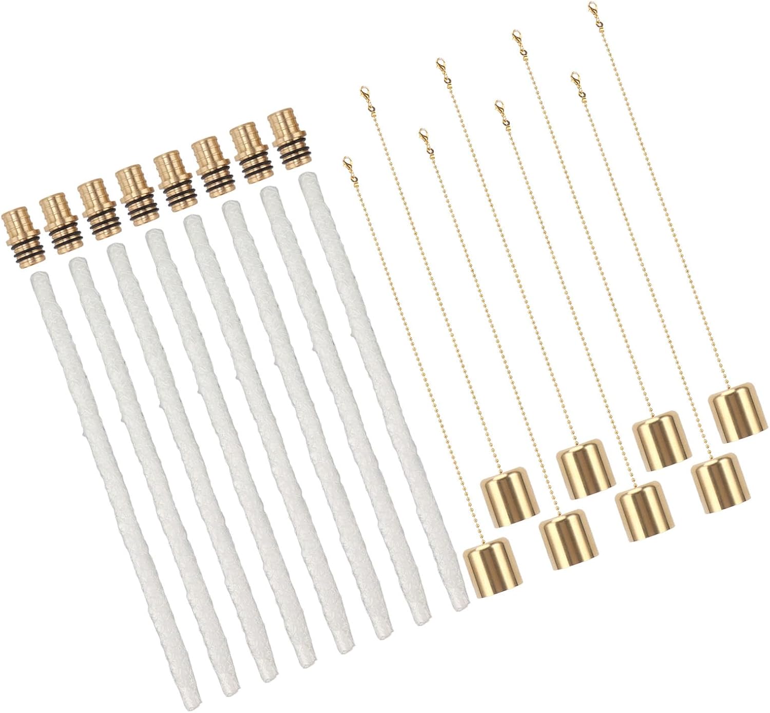 Wine Bottle Torch Kit, Torch Wick Holders Replacement Wine Bottle Torch for DIY Homemade Torch Indoor Outdoor Decor