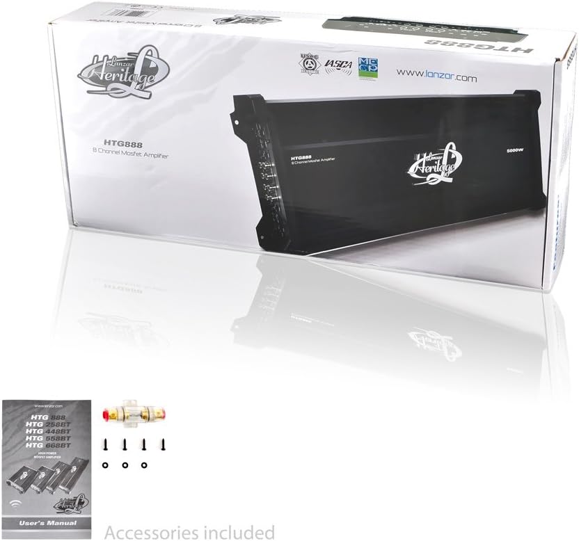 Best Cyber Monday 🔥 Lanzar Amplifier Car Audio, 5,000 Watt, 8 Channel, 2 Ohm, Bridgeable 4 Ohm, MOSFET, RCA Input, Bass Boost, Mobile Audio, Amplifier for Car Speakers, Car Electronics, Wireless Bluetooth Black Friday Sale 2022 Lanzar Amplifier Car Audio, 5,000 Watt, 8 Channel, 2 Ohm, Bridgeable 4 Ohm, MOSFET, RCA Input, Bass Boost, Mobile Audio, Amplifier for Car Speakers, Car Electronics, Wireless Bluetooth