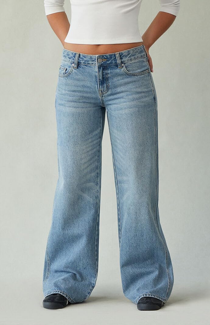 PacSun Women's Casey Low Rise Baggy Jeans Astrid