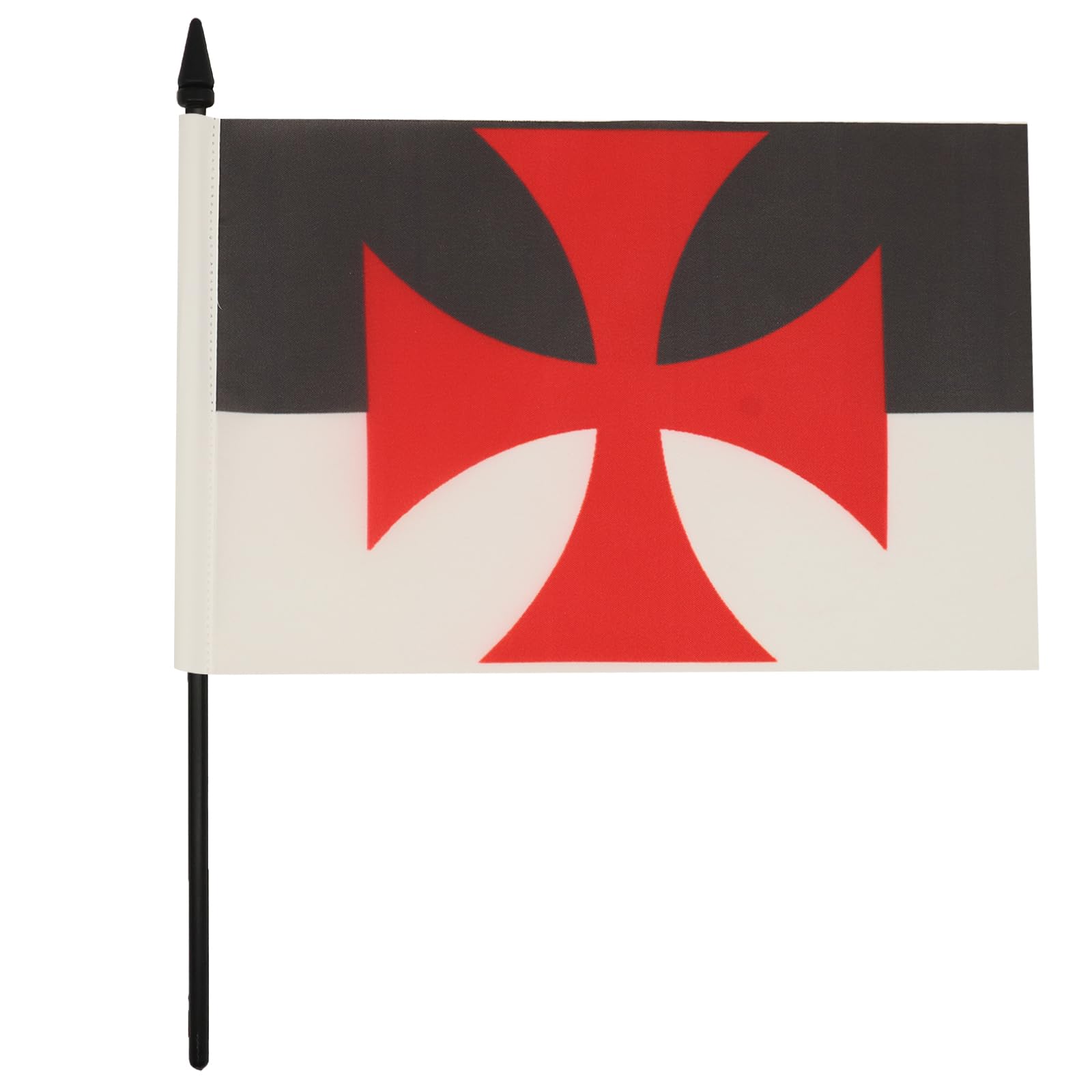 AZ FLAG - Drapeau De Table Templiers Baussant - 15x10 Cm