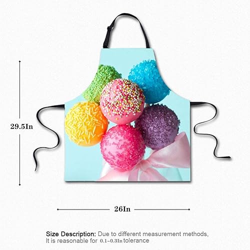 Miniatura 1 de Delantal de cocina de poliéster con cuello ajustable, patrón de bricolaje para el día de la madre, mujeres y hombres, chef (29.50 x 26 pulgadas)