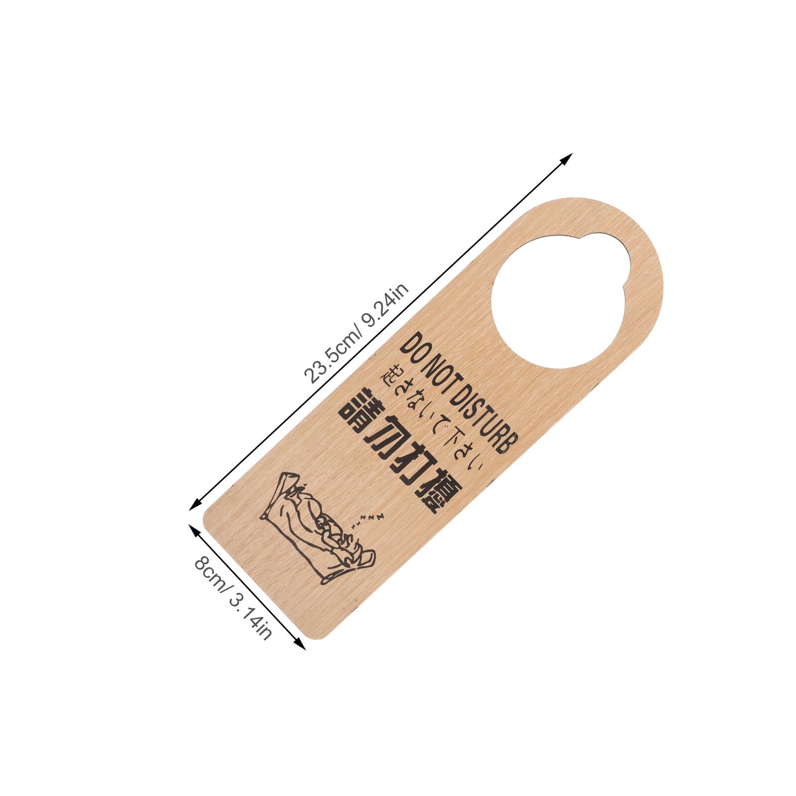 PRETYZOOM 20 Piezas Carteles de Madera para Puerta Reversibles de Estado de Habitación Doble Cara para Hotel Oficina Señal Colgante para Solicitud de Limpieza o No Molestar