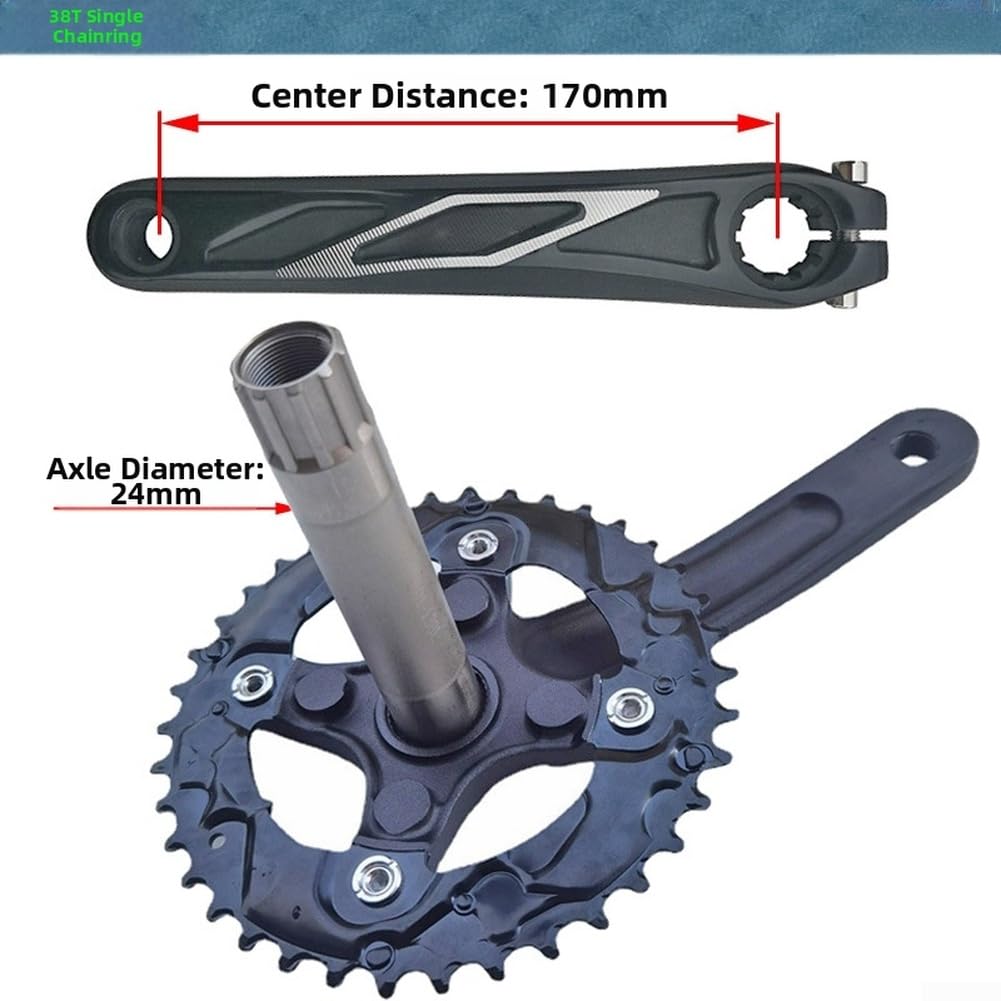 Guarnitura Bici 170mm 38T Acciaio Guarnitura Bici 170mm 38T