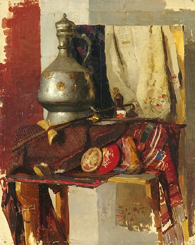Poster nature morte Isaac Levitan toile sans cadre 50x70 cm