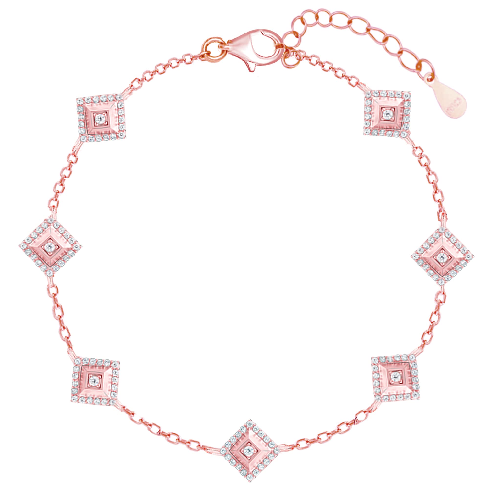 GIVA 925 Silver Rose Gold Drop Dead Gorgeous Signature Bracelet, Adjustable | Gifts for Women and Girls | With Certificate of Authenticity and 925 Stamp | 6 Months Warranty* (B0BZYYF5P6) Amazon Price History, Amazon Price Tracker