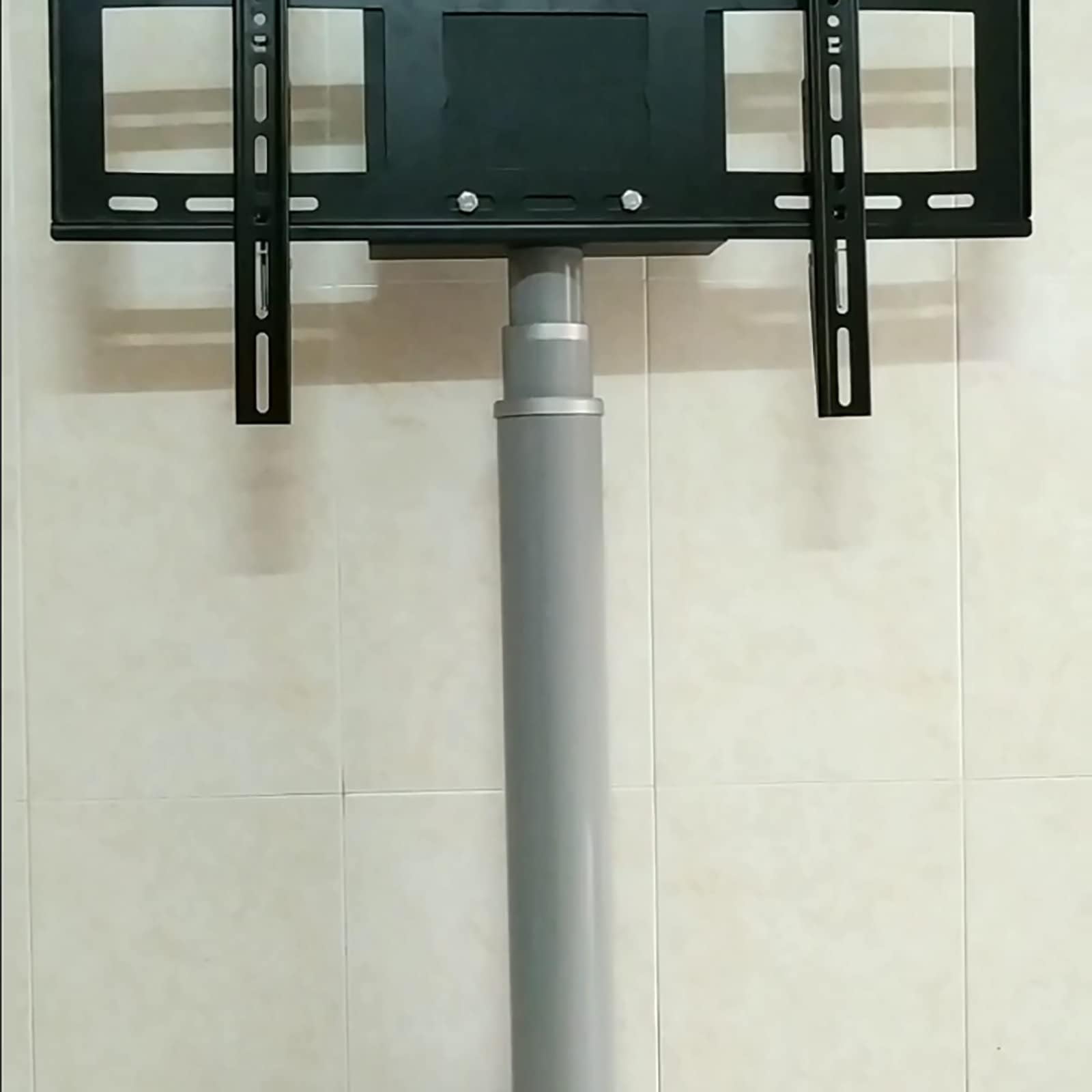 Elevador de TV motorizado, soporte de montaje en techo ajustable con control remoto, elevador de montaje en pared abatible de 90°