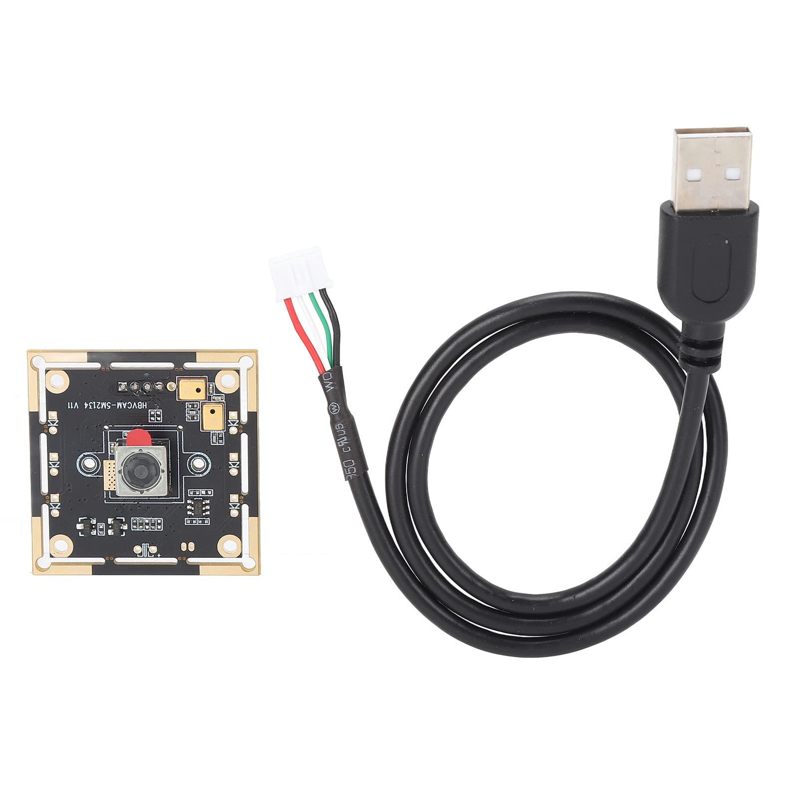 TANIQIACA 5MP Auto Focusing Camera Module with Microphone, 2.8mm 76° Lens, USB 2.0 Webcam Board, HD OV5693 Chip, Wide Applications for Multiple Systems HBVCAM 5M2134AF76 V11
