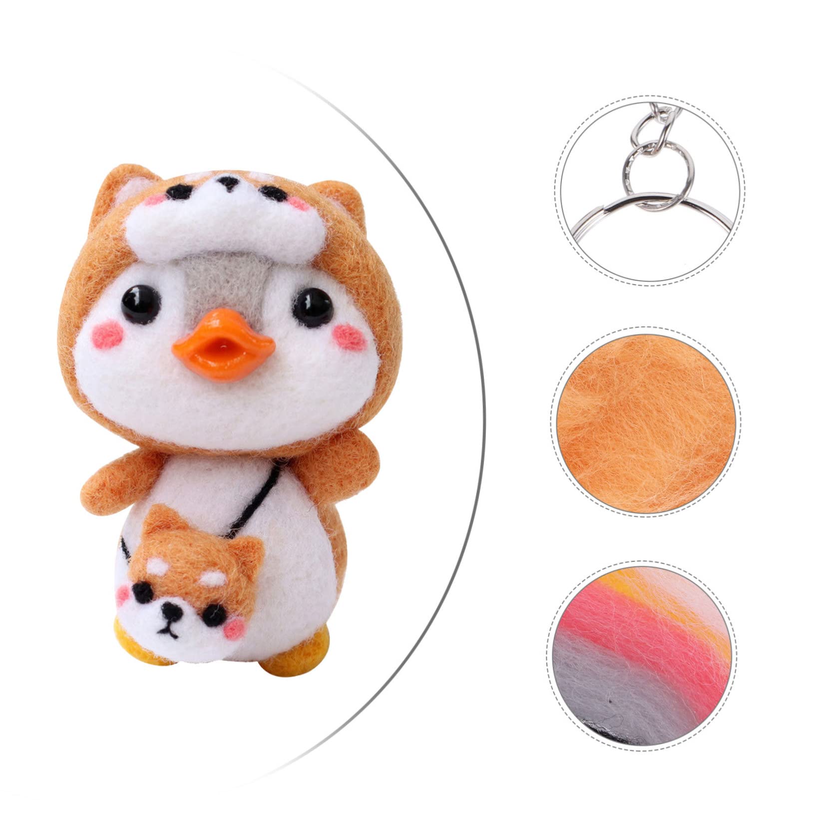 ARTIBETTER 1Set Needle Felting Kit for Beginners DIY Penguin Craft Supplies Home Ornaments Material Kit Easy to Use and Durable for Adults and Creative Felting Projects