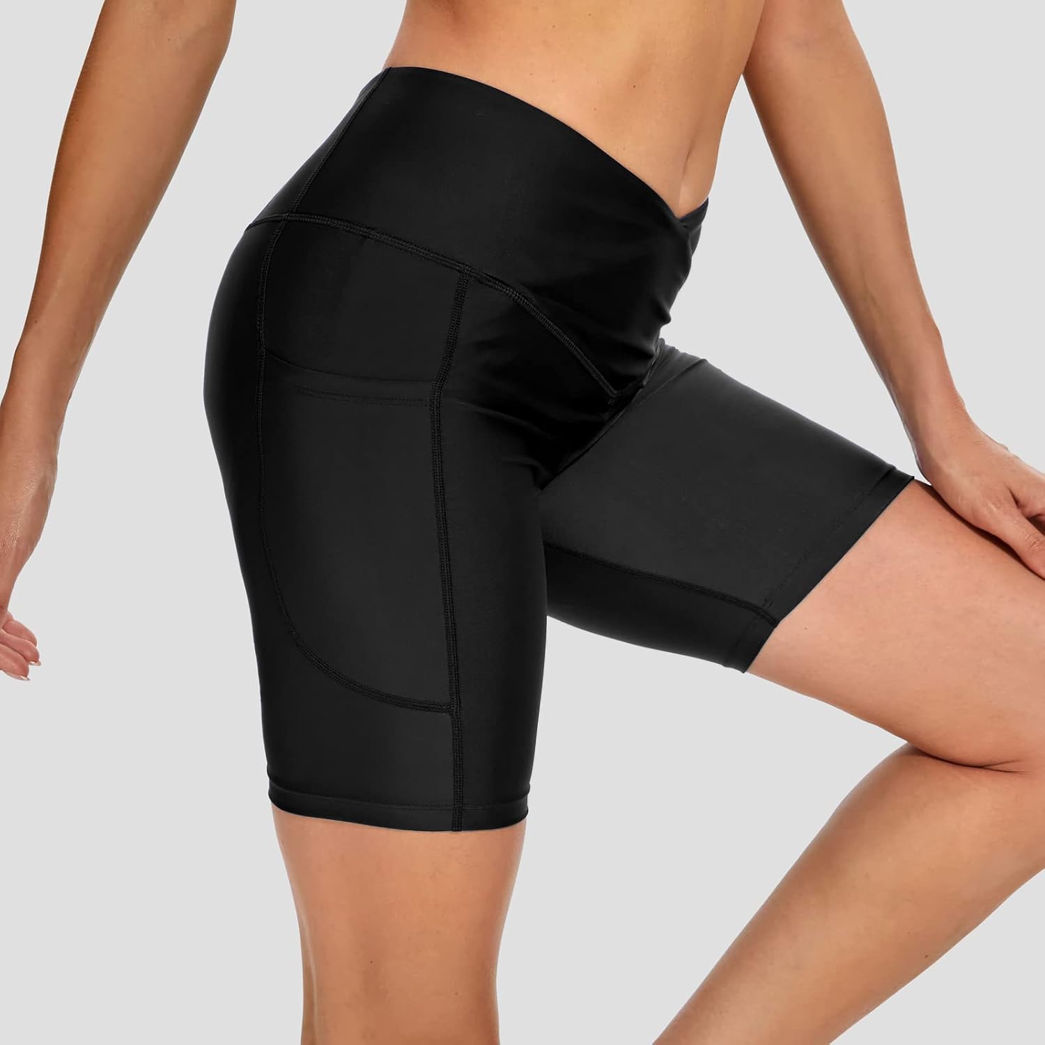 Swim Shorts Women High Waisted Tummy Control Board Shorts Bathing Suit Shorts Swimsuit Bottoms 7"/9" Inseam