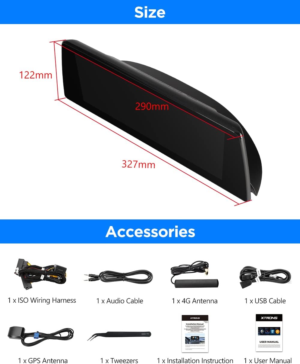 Detailed diagram of the wiring harness and its various ports, including LVDS, USB, Microphone, P-CAM, ACC, Reverse-in, CAM-in, Audio Out, ISO wiring harness, 4G Antenna, and GPS Antenna.