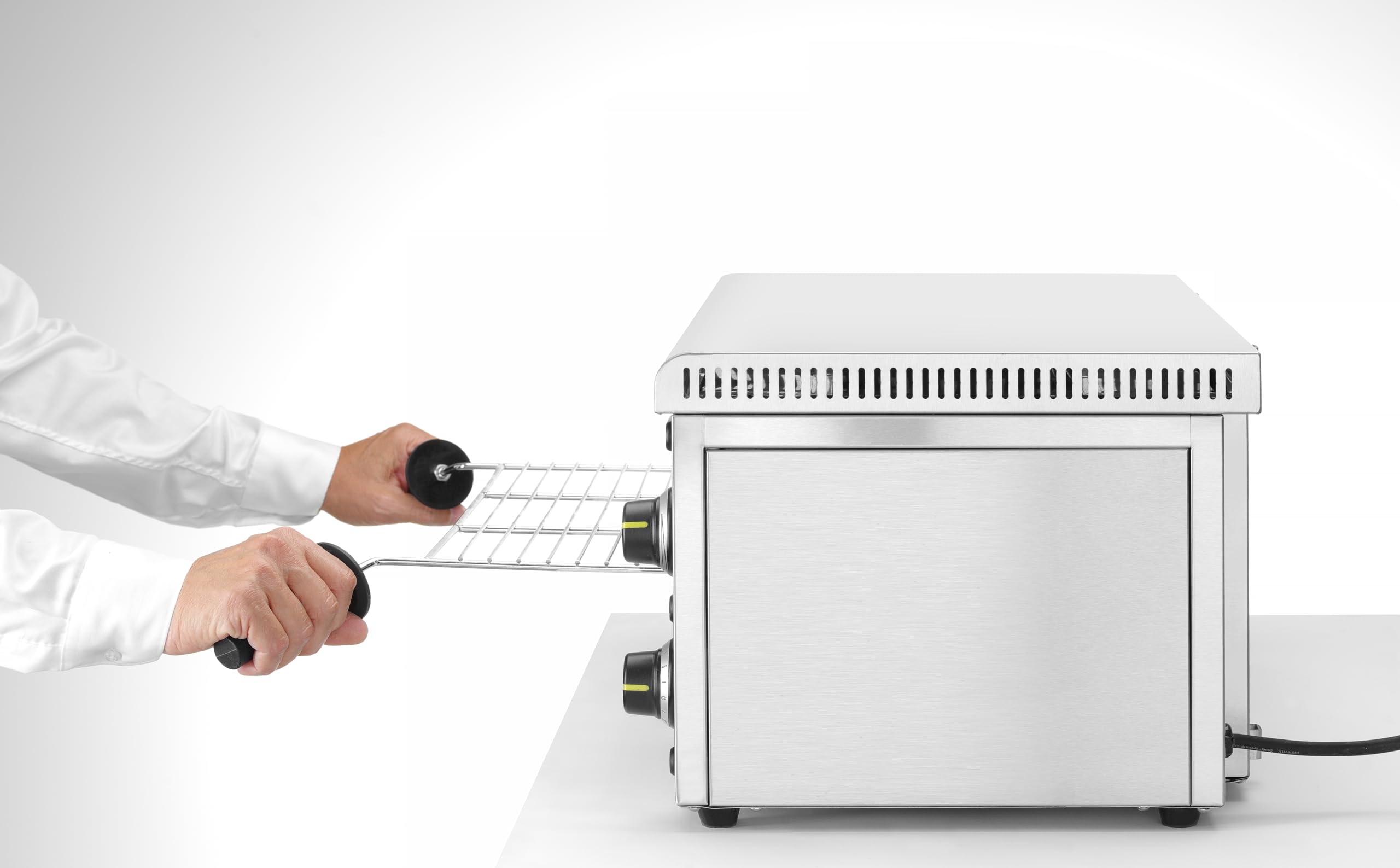 HENDI Salamandra eléctrica profesional, GN 1/1, 50-300°C, 220V, 2850W, 770x485x(H)305mm, acero inoxidable