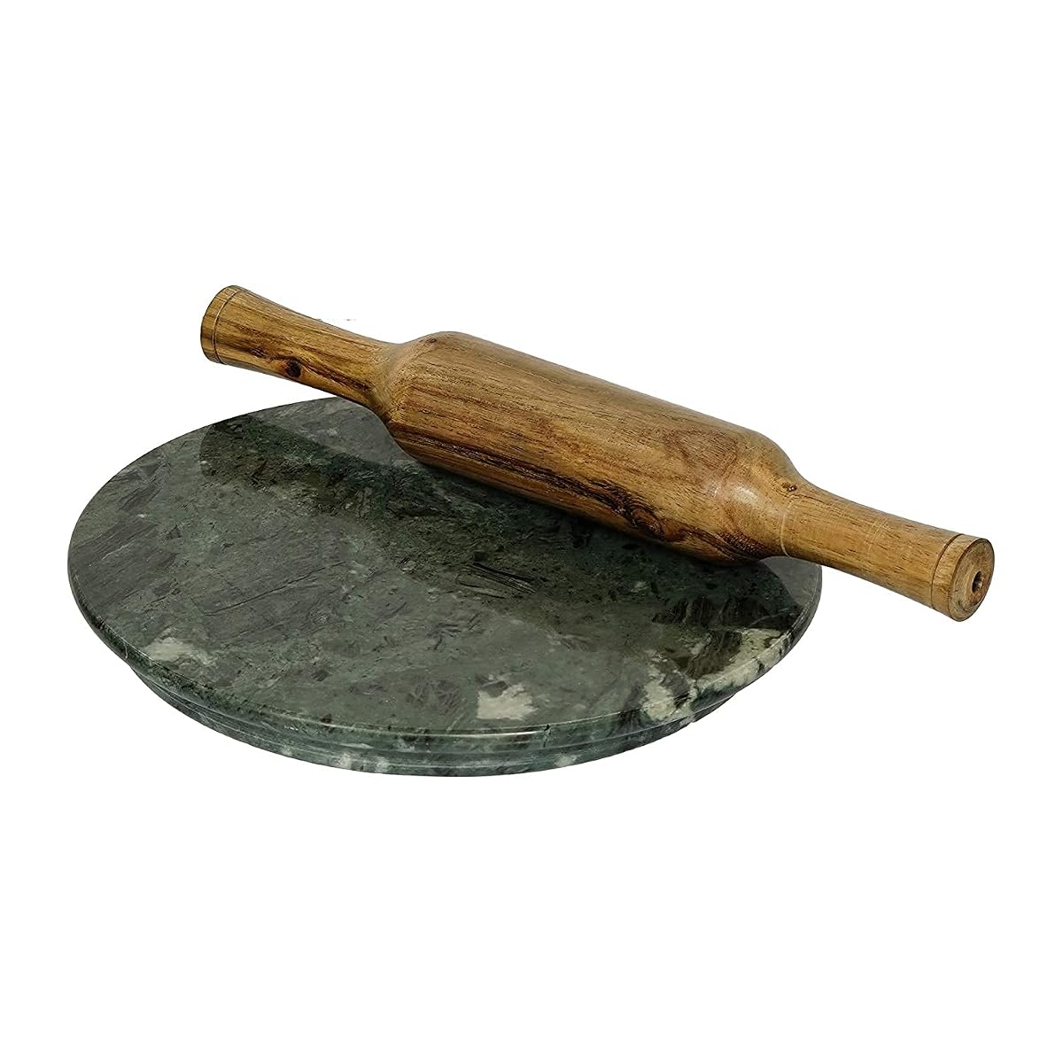 HeeMo Marble Chakla/Rolling Pin Board/Roti, Phulka, Chapati Maker/Belan/Rolling