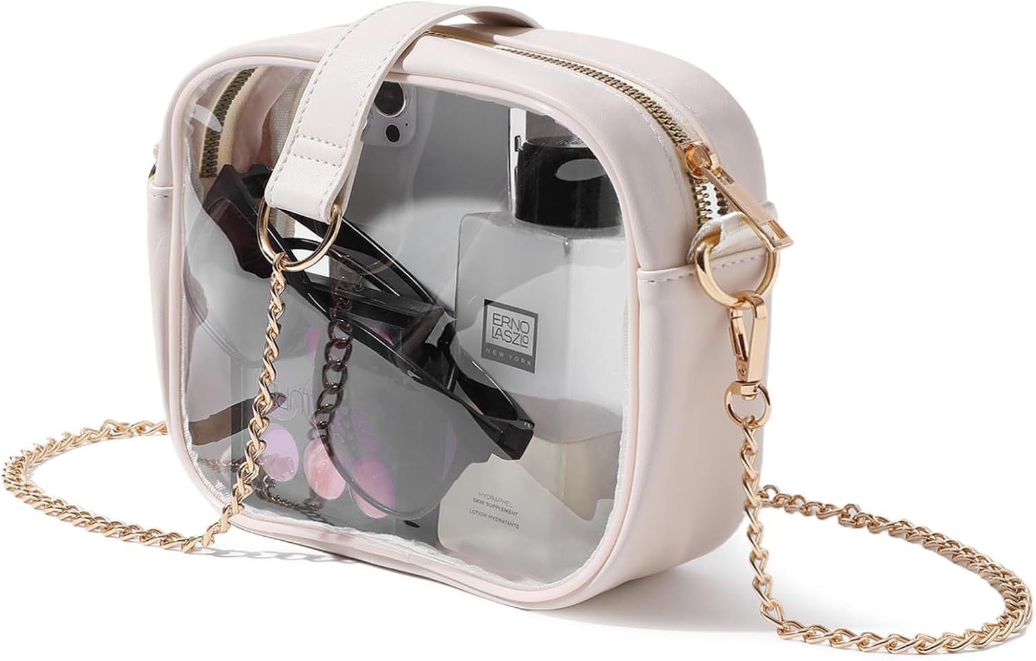 TOBVZOO Clear Bag Stadium Approved, Crossbody Transparent Bag for Concerts Sports Events, Purses for Men & Women