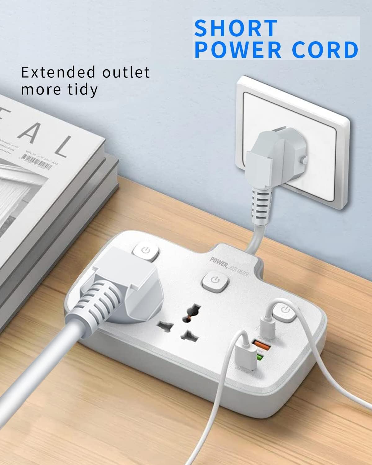JTP-3611 2500W 10A Extension Power...