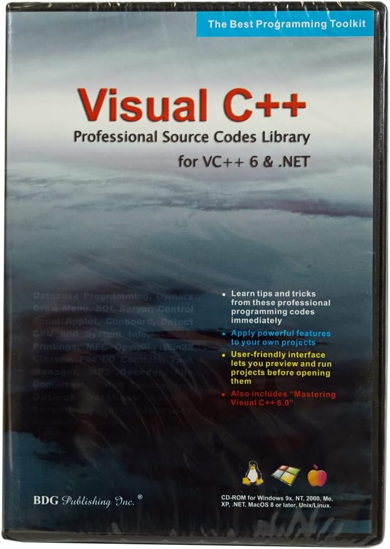 BDG PUBLISHING Visual C++ Source Code for Visual C and .NET (Windows/Macintosh)