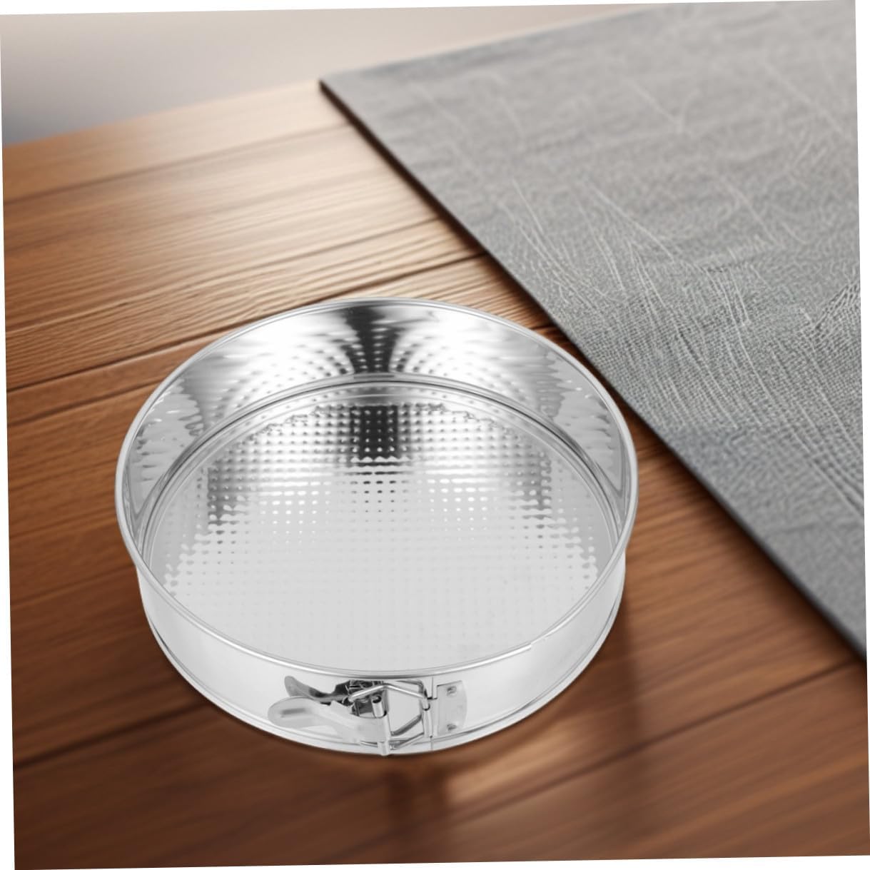 Springform Cake Pan 9-inch Stainless Steel 304 Removable Bottom Locking Cheesecake Baking Tin with Spring Latch for Home Kitchen Bakeware